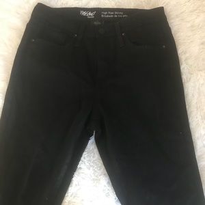 Black high waisted, mom jeans